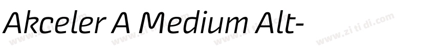 Akceler A Medium Alt字体转换
